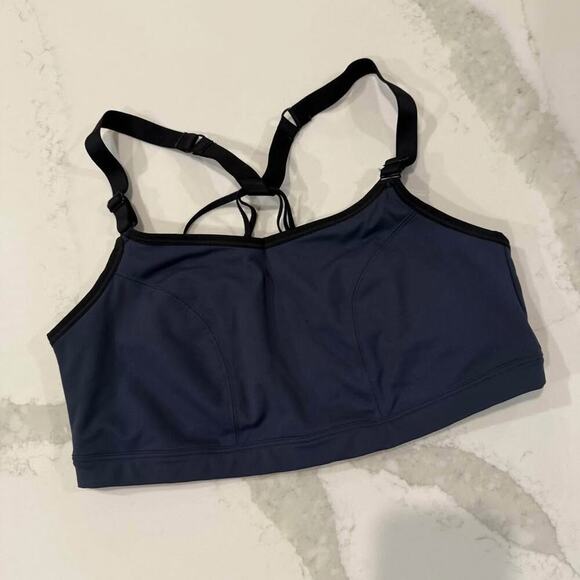 Lane Bryant Cacique Livi Active Sports Bra Low Impact No Wire Women's 14/16 Blue - Picture 1 of 6